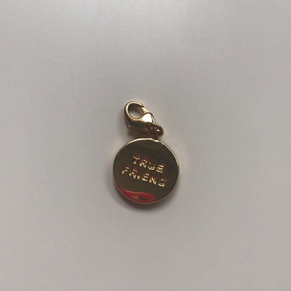 Gold “true friend” Kate spade charm